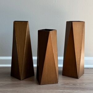 Metal Vase 3 Set - Luxury Deco